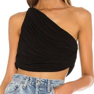 Norma Kamali “Diana” asymmetrical top
